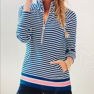 Lily Pulitzer UPF 50+ Skipper Striped Popover sz s